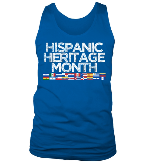 Hispanic Heritage Month Flags Spanish Teacher Tank Top Unisex