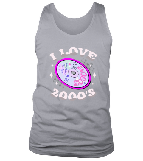 I Love 2000s Decade 2000 Era Millenium Vintage Tank Top Unisex