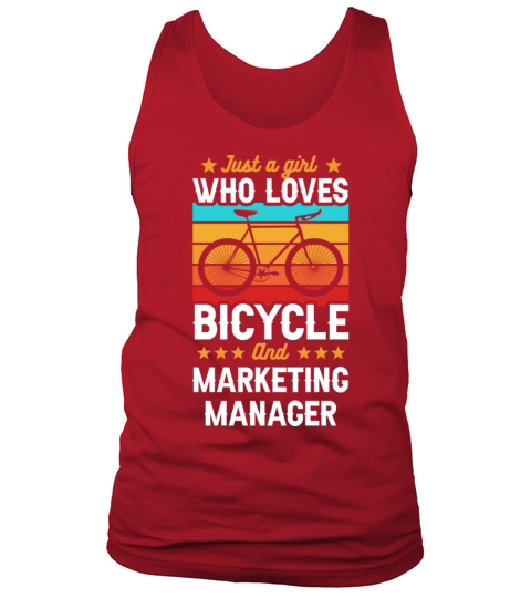Just A Girl Who Loves Bicycle And Marketing Manage Tank Top Unisex