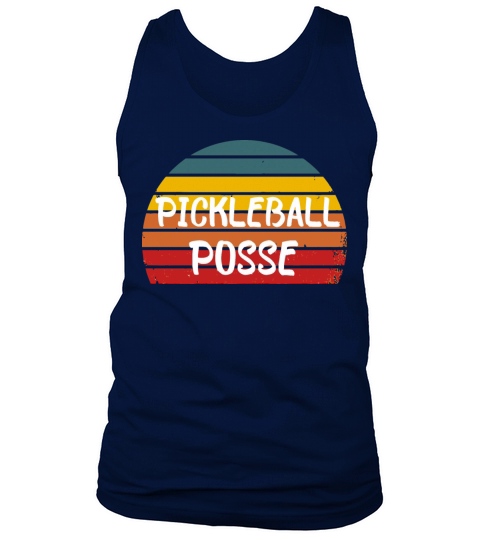 Pickleball Posse Funny Pickleball Quote Tank Top Unisex