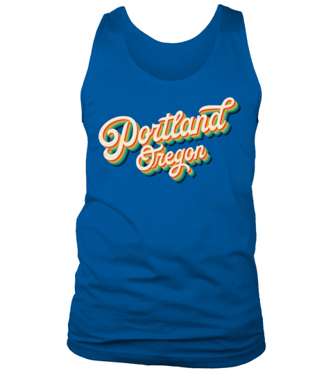 Retro 70S Vintage Portland Oregon Usa Pride Tank Top Unisex