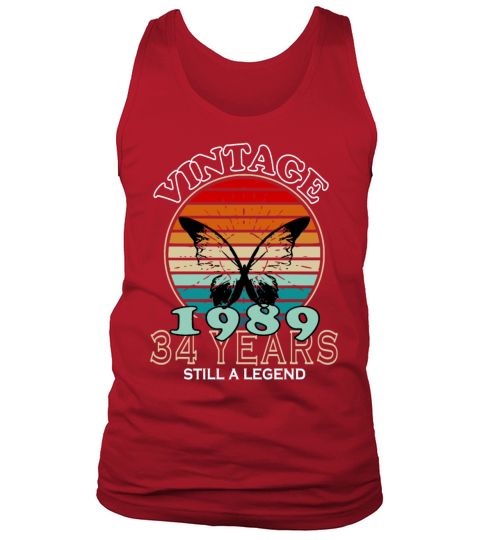 Retro Birthday Year Vintage 1989 Tank Top Unisex