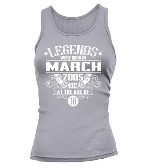 18th Birthday Gifts March 2005 Vintage Sayings Tank top Woman