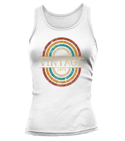 1973 birthday vintage gift idea retro Tank top Woman