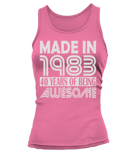 40th birthday vintage 1983 40 years Tank top Woman
