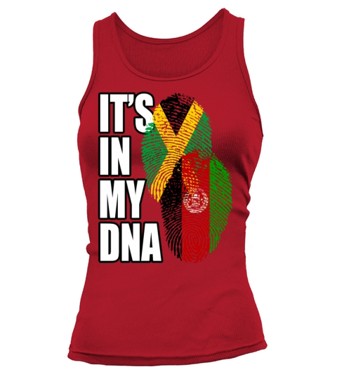 Afghan And Jamaican Mix Heritage DNA Flag Tank top Woman