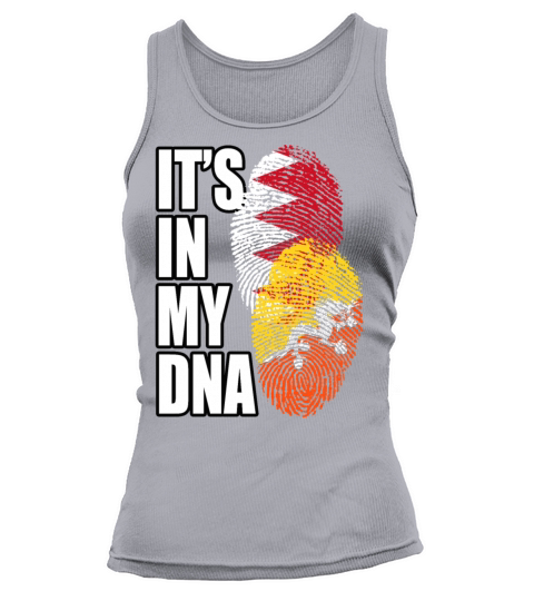 Bhutanese And Bahraini Mix Heritage DNA Flag Tank top Woman