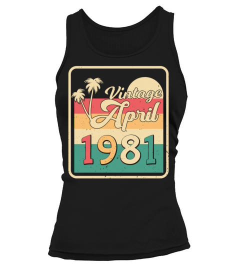 Born April 1981 Vintage Tank top Woman