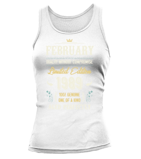 February 1989 Vintage Birthday Present Tank top Woman