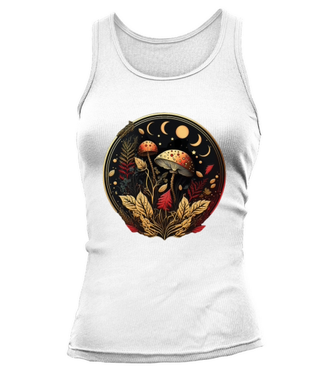 Goblincore Aesthetic Cottagecore Mushroom Dark Tank top Woman