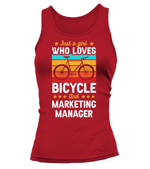 Just A Girl Who Loves Bicycle And Marketing Manage Tank top Woman
