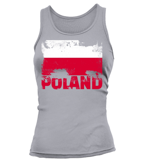 Poland Flag Vintage Distressed Polish Grunge Trave Tank top Woman
