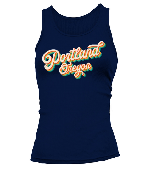 Retro 70S Vintage Portland Oregon Usa Pride Tank top Woman