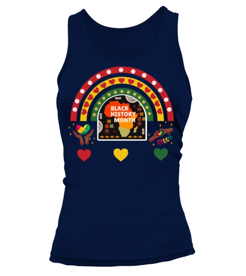 Retro vintage Black History month pride logo Tank top Woman