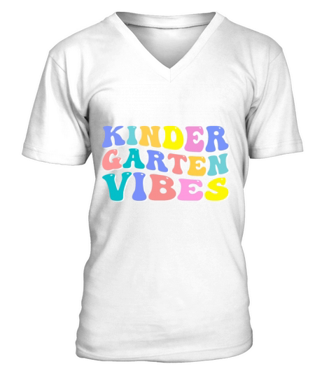100 Days Of School Design for Kindergarten Teacher V-Neck T-shirt