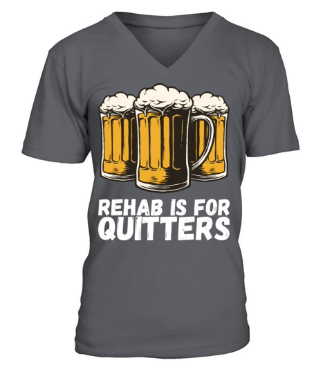 Beer Quitters V-Neck T-shirt