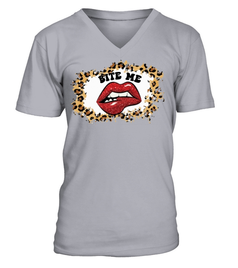 Bite Me lovely valentine day973 V-Neck T-shirt