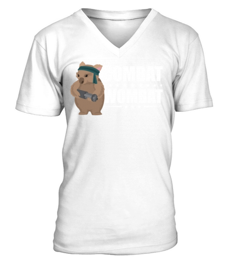 Combat Wombat For A Wombats Lover V-Neck T-shirt