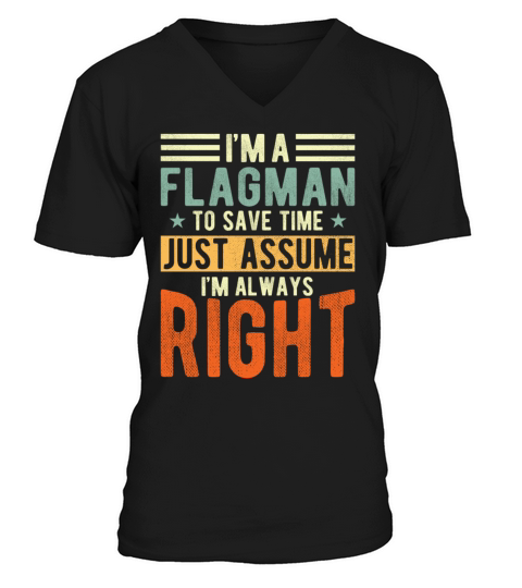 Flagman V-Neck T-shirt