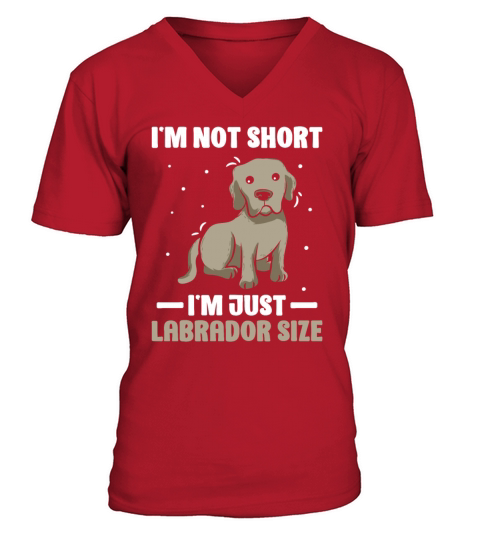 Im Not Short Im Just Labrador Size V-Neck T-shirt