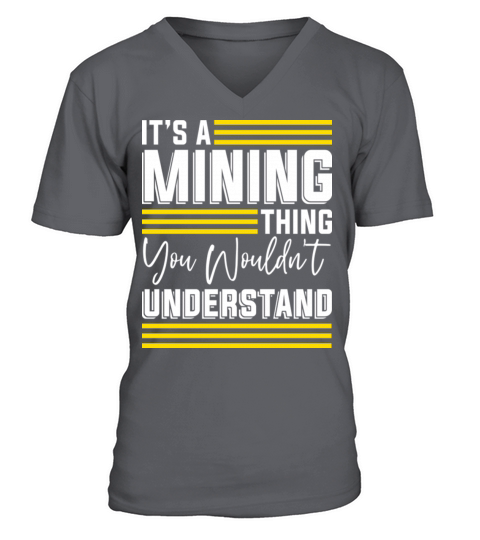 Miner Prospector Prospecting Gold Mining V-Neck T-shirt