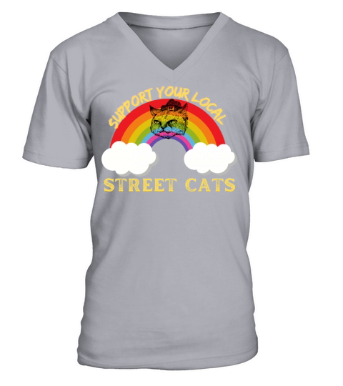 Street Cats V-Neck T-shirt