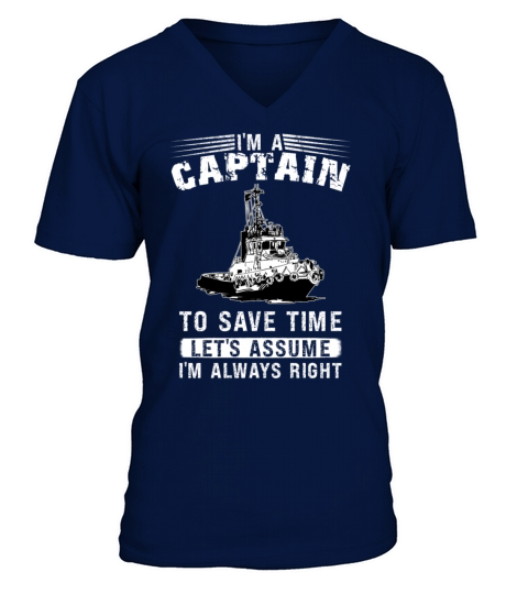 Tugboat Quote For A Tug Captain Tug Life V-Neck T-shirt