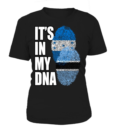 Botswana And Honduran Mix Heritage DNA Flag Women's T-Shirt
