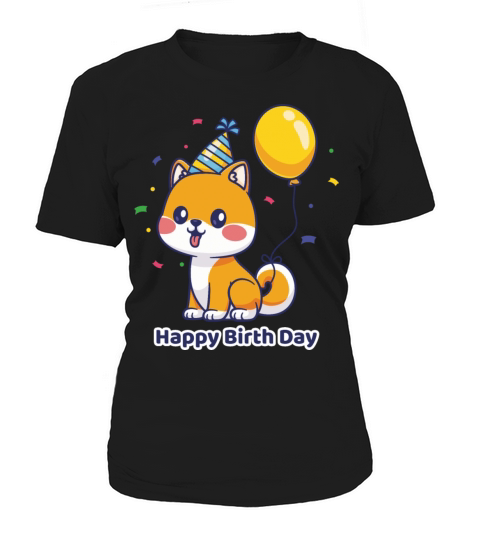 Happy Birthday Cute Dog Women's T-Shirt