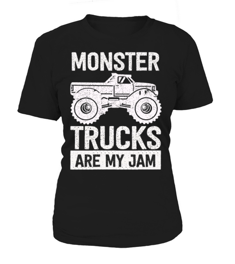 Monster Trucks Are My Jam Vintage Retro Women's T-Shirt