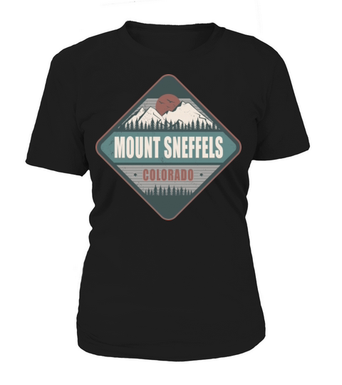 Mount Sneffels Colorado US Vintage Hiking Design Women's T-Shirt