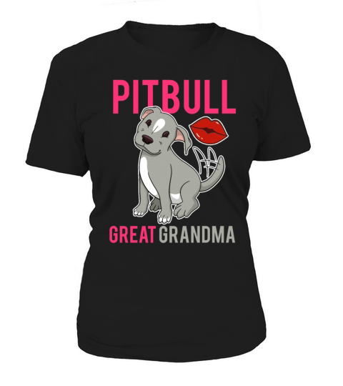 Pitbull Great Grandma Vintage Quote Pit Bull Terri Women's T-Shirt