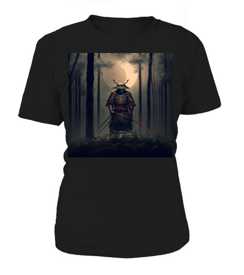 Sword martial arts forest digital art forest night Women's T-Shirt