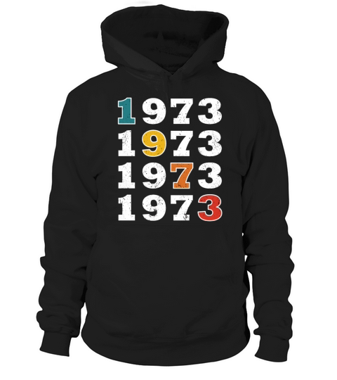 50th birthday vintage 1973 retro vintage style Hoodie Unisex