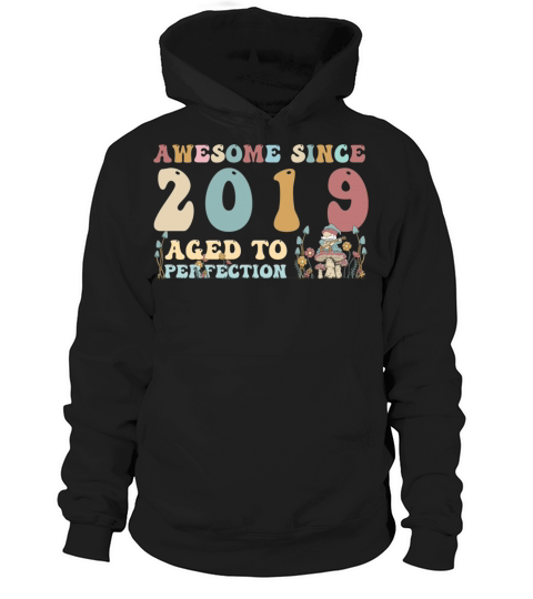Awesome since 2019 - 4th Birthday - 2023 Groovy Hoodie Unisex