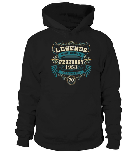 Birthday Vintage February 1953 Retro Hoodie Unisex