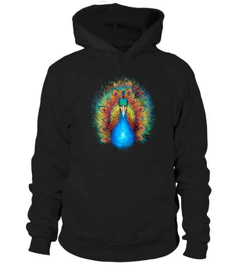 Colorful Rainbow Peacock Animal Hoodie Unisex