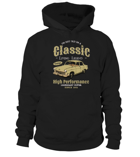 Vintage 1955 Birthday Classic Car for Legends Born Hoodie Unisex