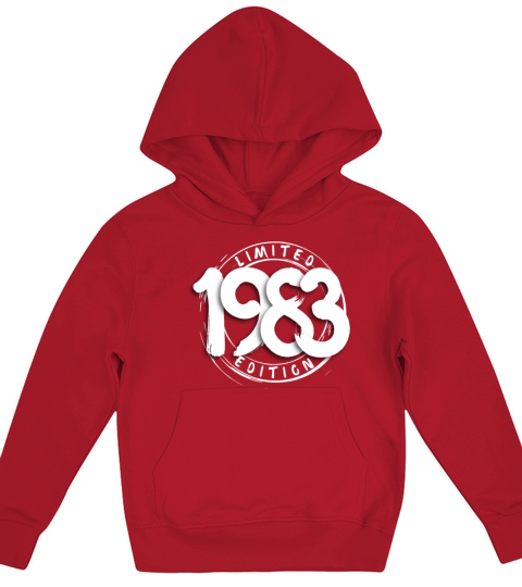40 Years Vintage 1983 Retro 40th Birthday Kids Hoodie