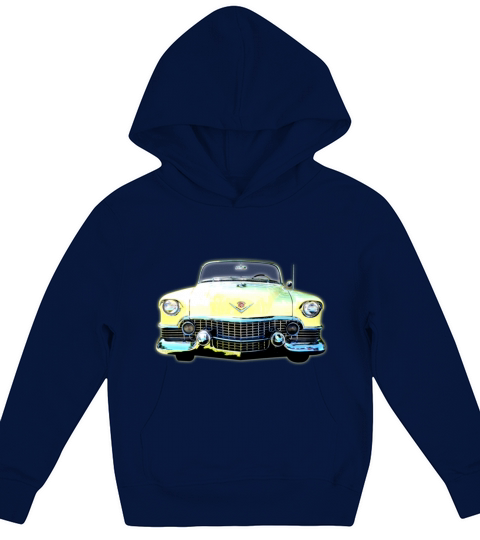 50s Vintage Cadillac Kids Hoodie