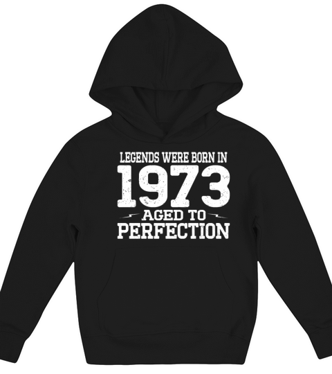 50th birthday vintage legends were born in 1973 Kids Hoodie