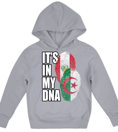 Algerian And Peruvian Mix Heritage DNA Flag Kids Hoodie