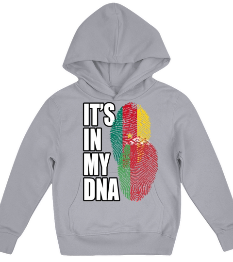 Belarusian And Cameroonian Mix Heritage DNA Flag Kids Hoodie