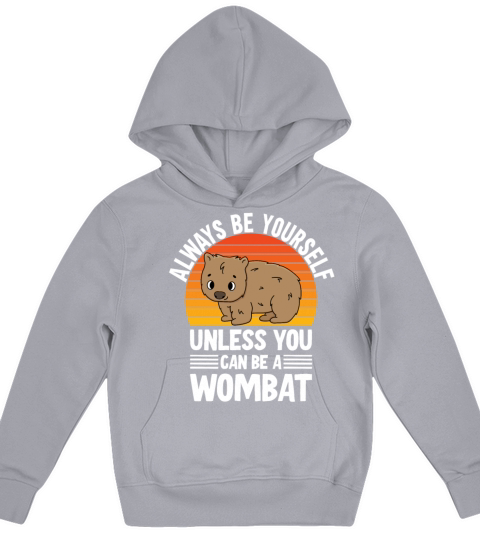 Cute Australian Wombat Quote Wombats Lover Kids Hoodie
