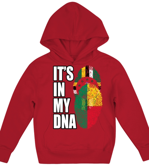 Dominican And Benin Mix Heritage DNA Flag Kids Hoodie
