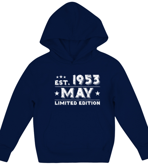 Est May 1953 - Birthday Present - Vintage Kids Hoodie