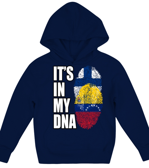 Finland And Venezuelan Mix Heritage DNA Flag Kids Hoodie