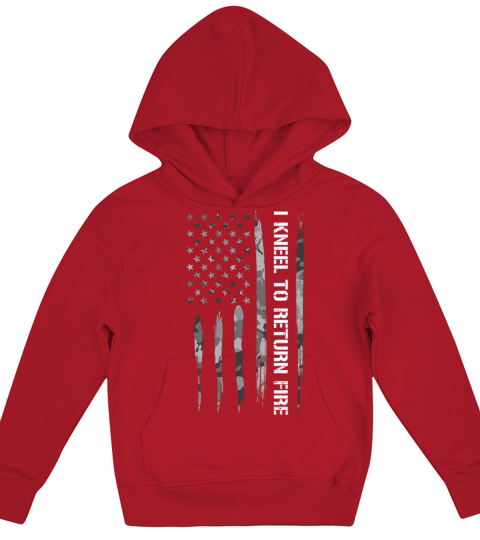 I Kneel To Return Fire Kids Hoodie