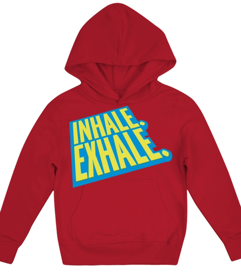 inhale exhale yoga quote Kids Hoodie