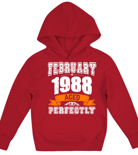 January 1988 Vintage Birthday Present Kids Hoodie